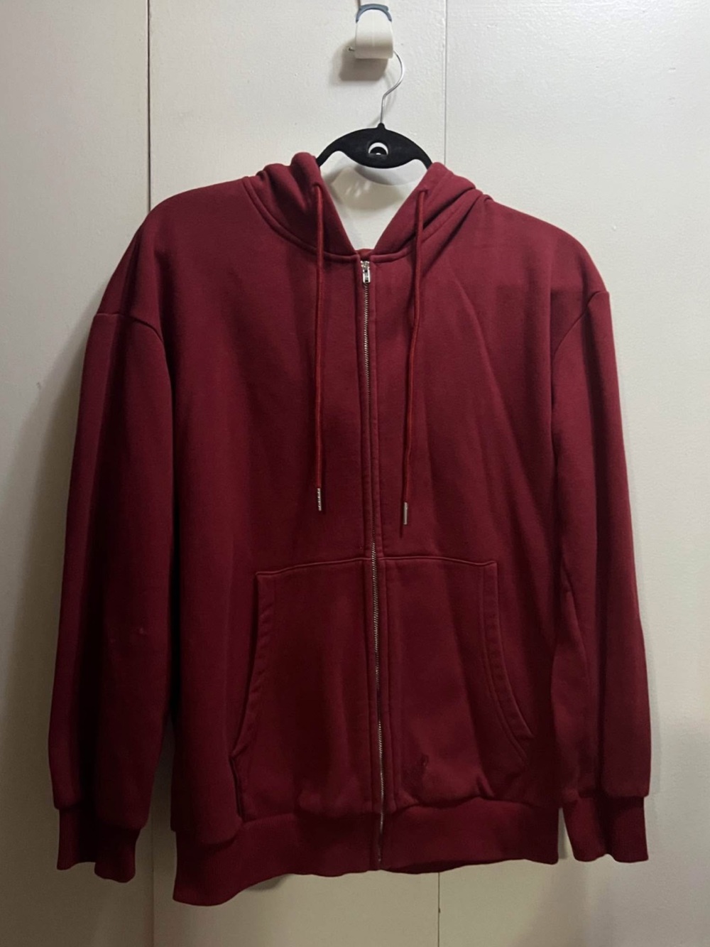 H&M Red Zip Up Hoodie